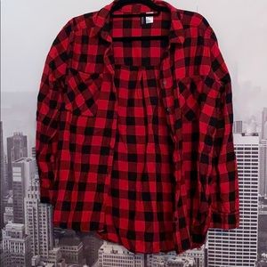 SALE! H&M Black and Red Flannel